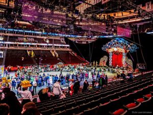 photo of Barnum and Bailey Ringling Brothers' Circus performance